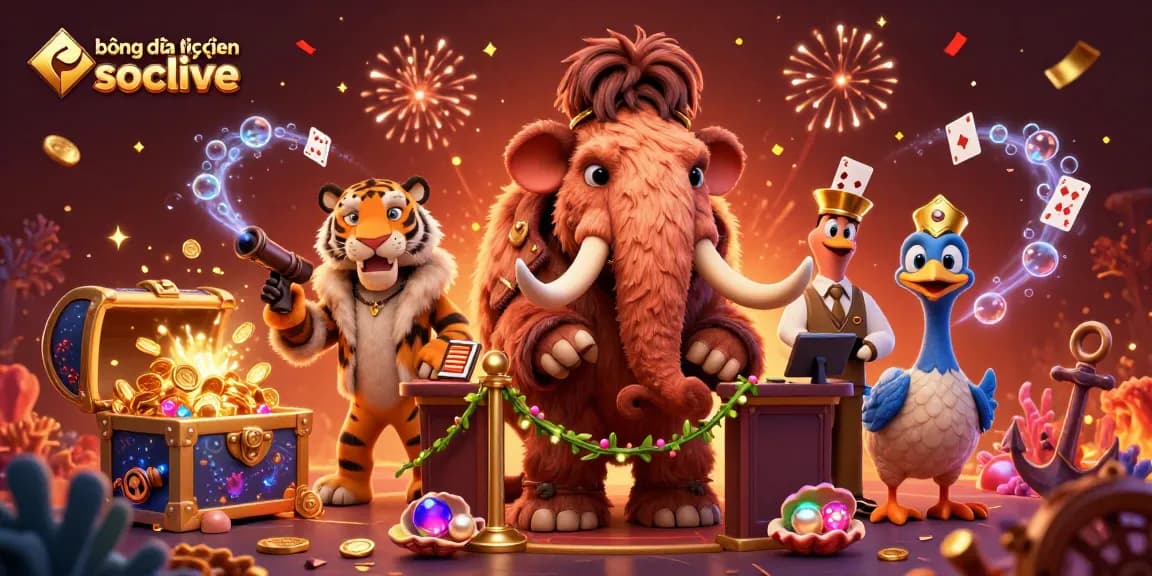 Engage in bóng đá trực tuyến socolive with an exhilarating casino scene featuring colorful gaming elements.