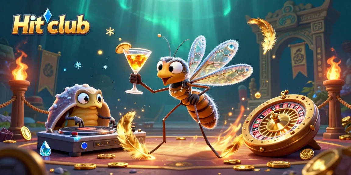Experience the excitement at Hit club, where a frozen mosquito mascot welcomes you to thrilling games!