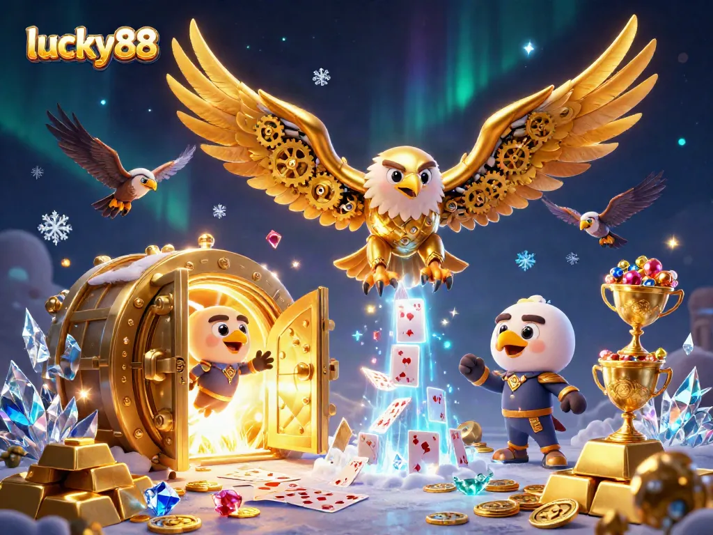 Engage with lucky88 slot gameplay featuring dynamic holographic cards and stunning elements bursting with treasures.