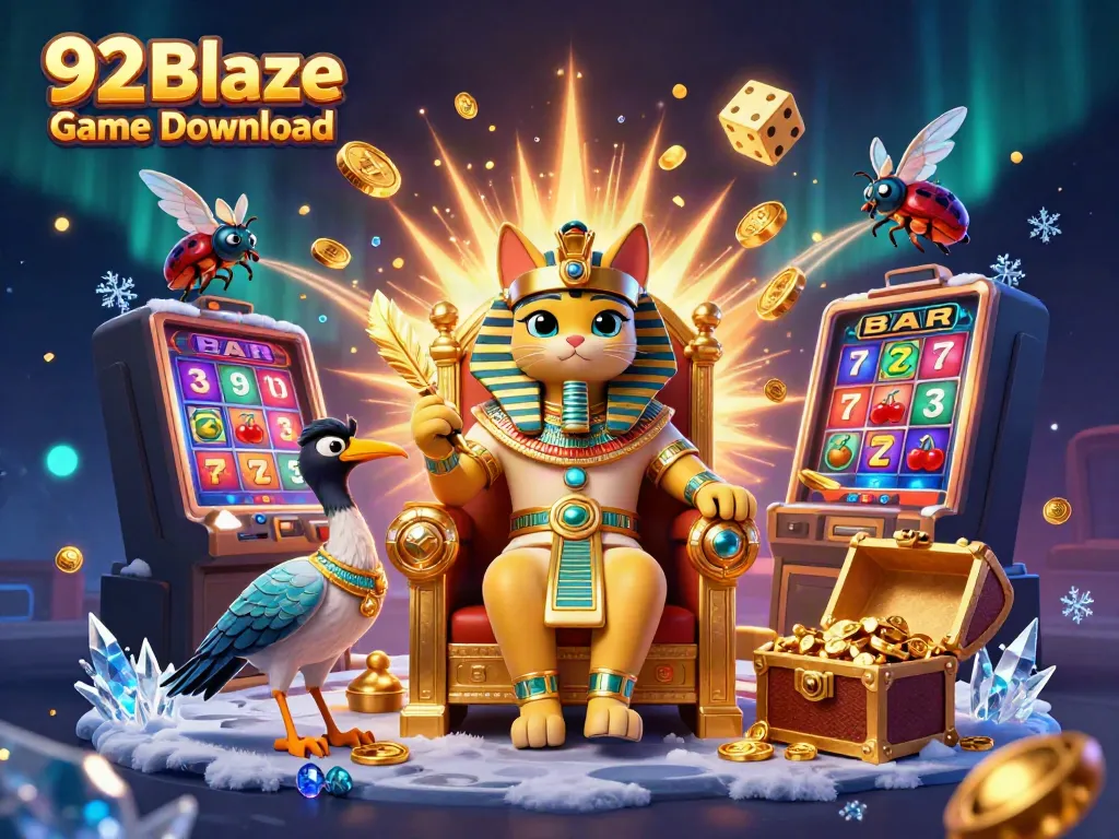 Experience the excitement of 92 Blaze Game Download with a vibrant scene of thrilling casino elements.