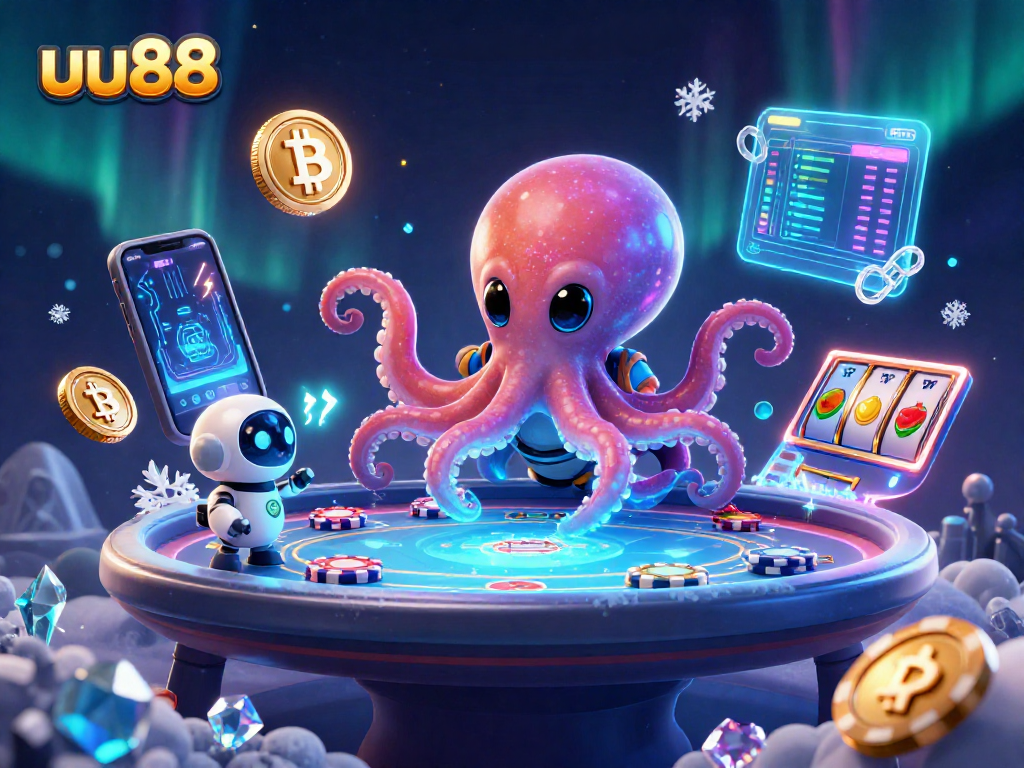 uu88 immerses players in an exciting space-themed poker scene with vibrant gambling elements.