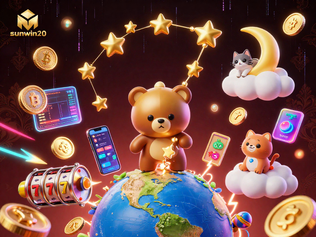 Engage in exhilarating gameplay at sunwin20 with vibrant casino elements and 3D characters immersed in a rich environment.