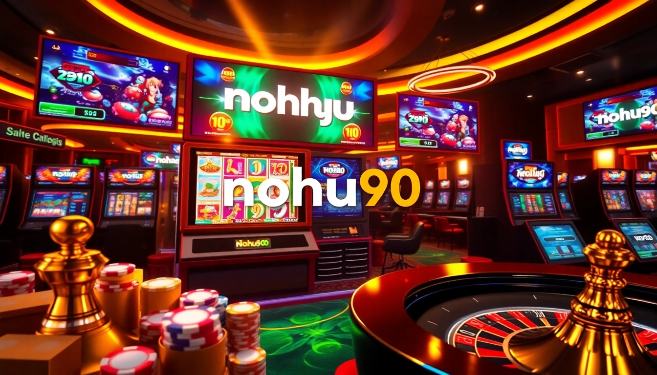 Experience thrilling gaming action at nohu90's vibrant online casino.