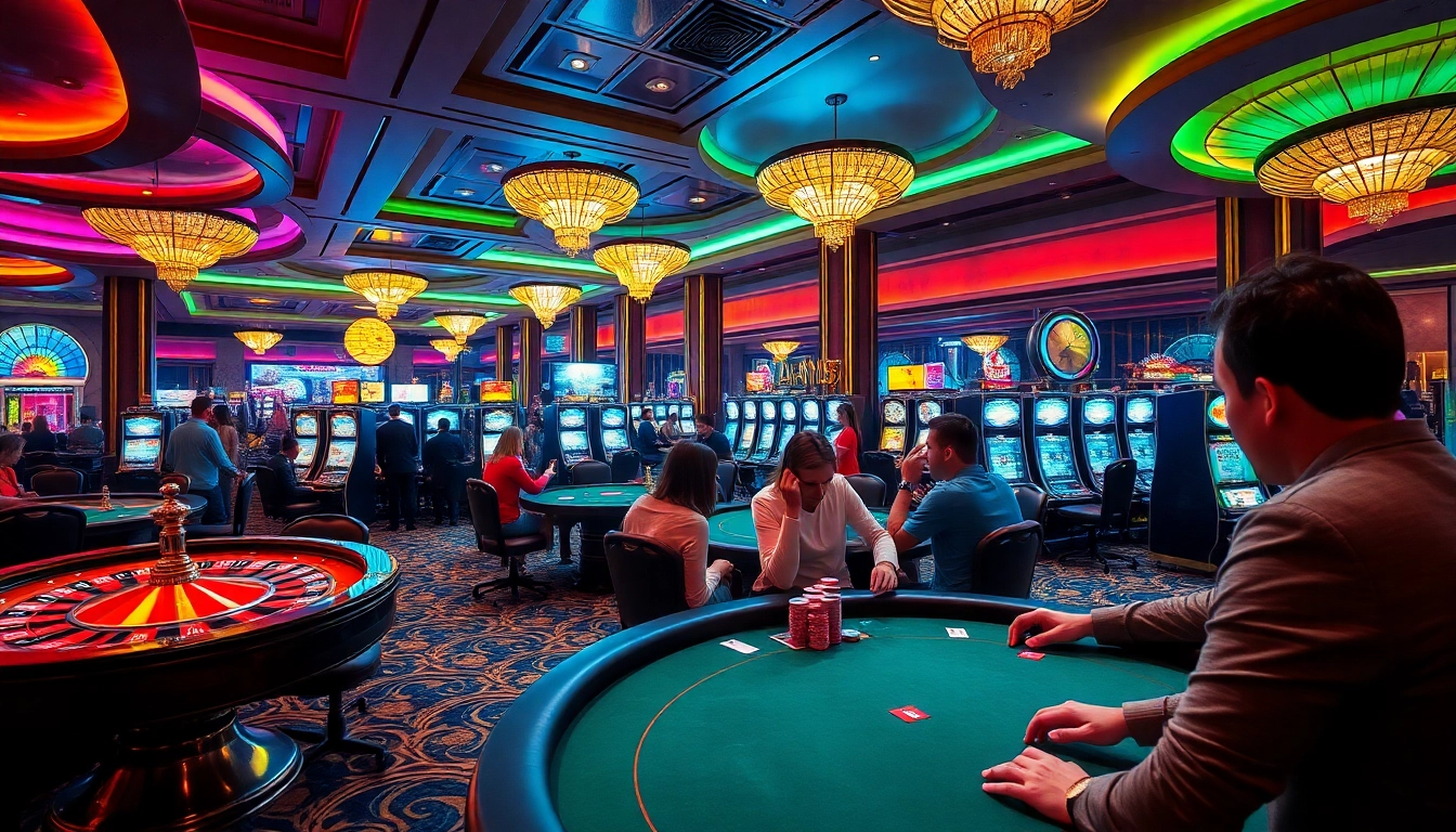 Experience the thrill of gaming at ax88 with a bustling casino atmosphere filled with excitement.