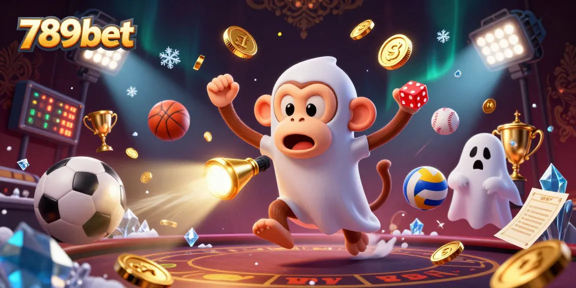 Experience the thrill of betting at 789bet with a poltergeist monkey and ghost-studded casino.